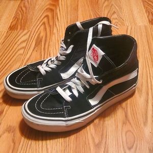 Mens Black Hightop Oldskool Vans